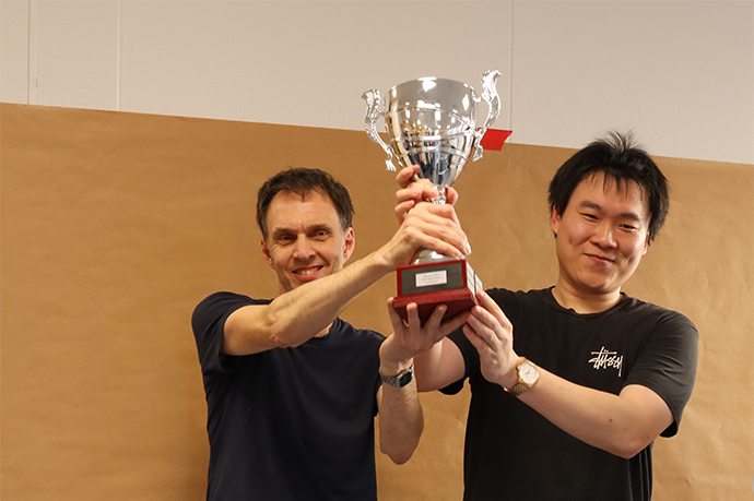 Christian Jörgensen and Hanqing Wu, winners of the tournament.