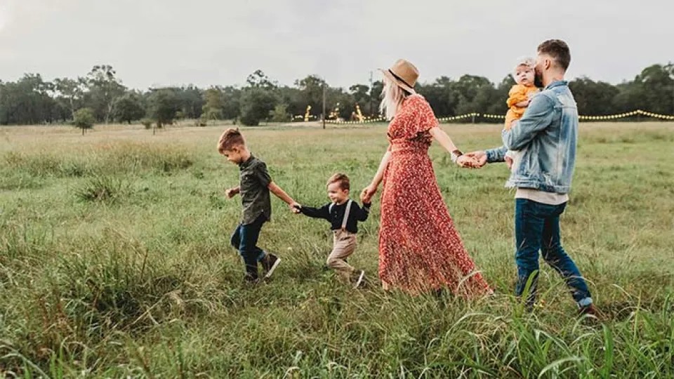family with children