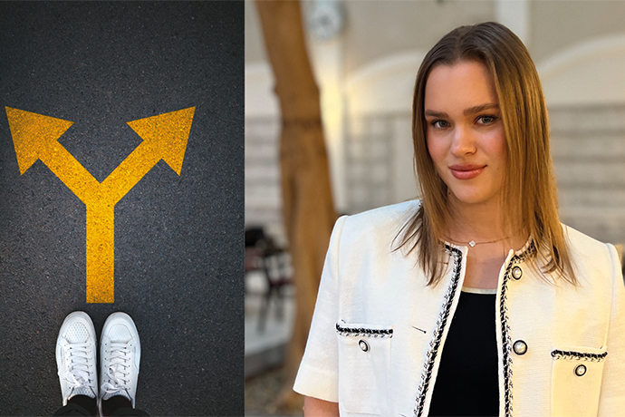 Liza, a student in the International Business programme at LUSEM