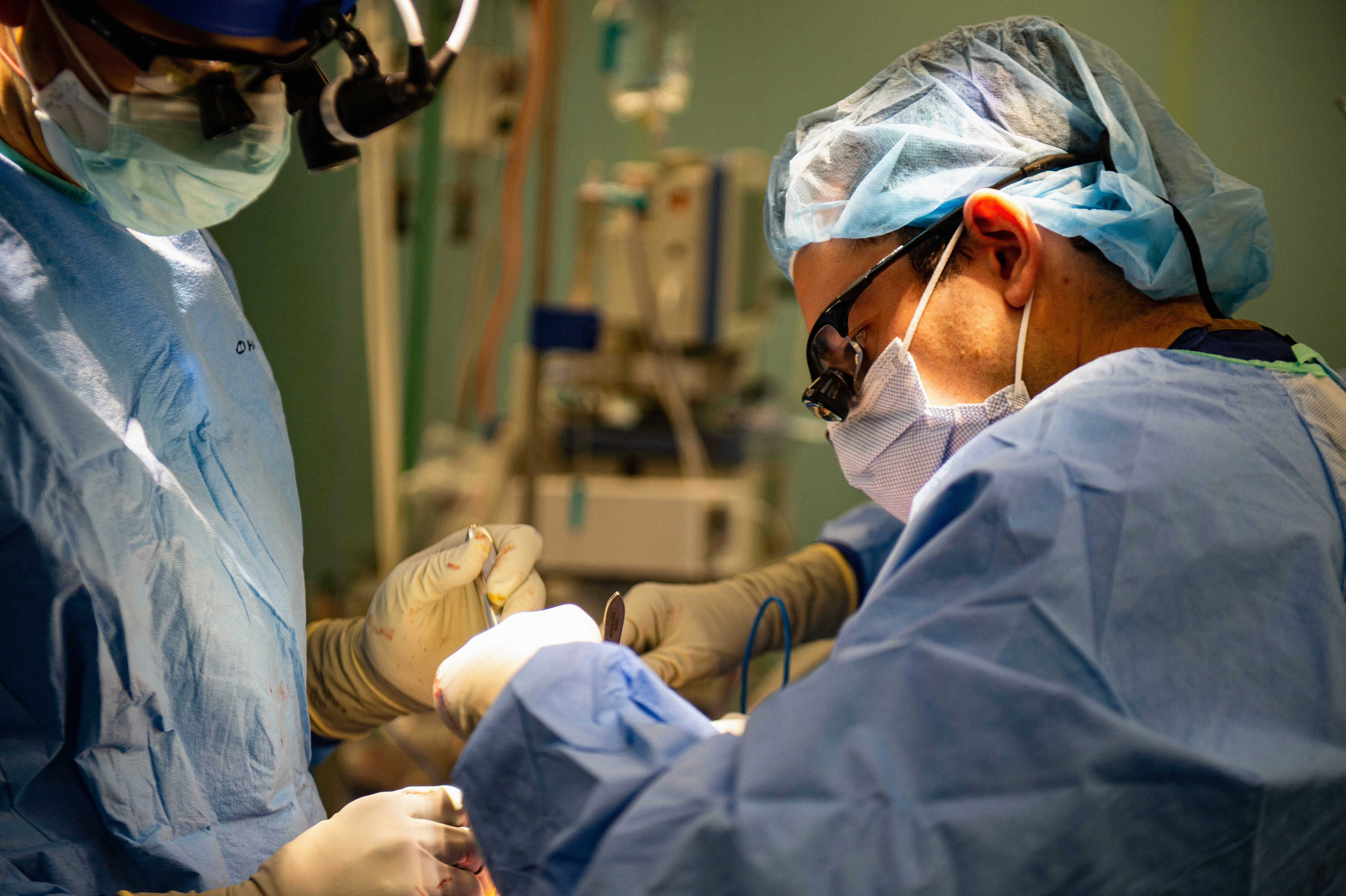 Surgeons performing an operation