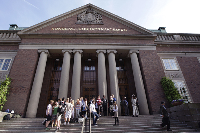 Photo of the entrance to the Royal Swedish Academy of Sciences