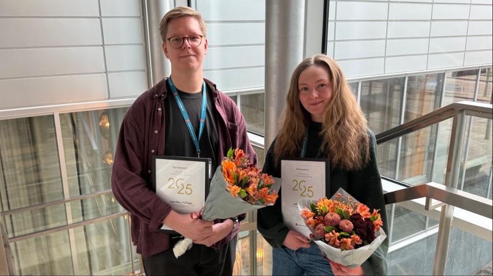 Max och Michelle, vinnare av uppsatstävling